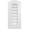 Ekena Millwork Arch Top Surface Mount PVC Gable Vent: Functional, w/ 3-1/2"W x 1"P Standard Frame, 12"W x 26"H GVPAR12X2601SF - alternate 1
